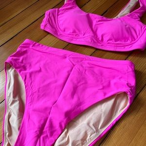 The most fun J. Crew Hot pink bikini NWT!